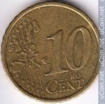 10 центов 1999 г. Финляндия(24) -473.5 - аверс