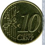 10 центов 2000 г. Финляндия(24) -473.5 - аверс