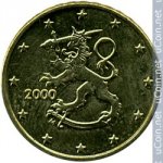 10 центов 2000 г. Финляндия(24) -473.5 - реверс