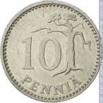 10 пенни 1983 г. Финляндия(24) -510.5 - реверс