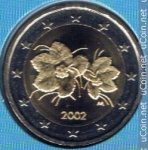 2 евро 2002 г. Финляндия(24) -510.5 - реверс