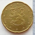 20 центов 1999 г. Финляндия(24) -510.5 - реверс