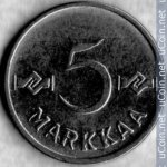 5 марок 1956 г. Финляндия(24) -510.5 - аверс
