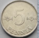 5 пенни 1978 г. Финляндия(24) -510.5 - реверс