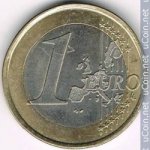 1 евро 1999 г. Франция(24)-  880.5 - аверс