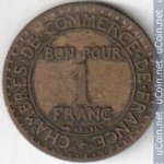 1 франк 1925 г. Франция(24)-  880.5 - аверс