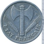 1 франк 1944 г. Франция(24)-  880.5 - аверс