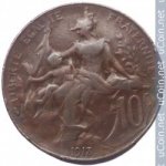 10 сантимов 1913 г. Франция(24)-  880.5 - аверс