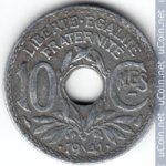 10 сантимов 1941 г. Франция(24)-  880.5 - аверс