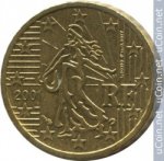 10 центов 2001 г. Франция(24)-  880.5 - аверс