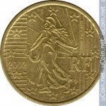 10 центов 2002 г. Франция(24)-  880.5 - реверс