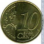 10 центов 2011 г. Эстония(26) - 85.7 - аверс