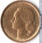 10 франков 1951 г. Франция(24)-  880.5 - реверс