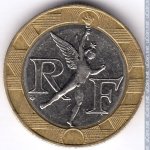 10 франков 1990 г. Франция(24)-  880.5 - аверс
