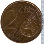 2 цента 2000 г. Франция(24)-  880.5 - аверс