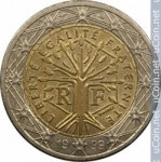2 евро 1999 г. Франция(24)-  880.5 - реверс
