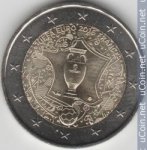 2 евро 2016 г. Франция(24)-  880.5 - аверс