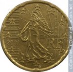 20 центов 2001 г. Франция(24)-  880.5 - реверс