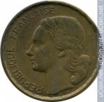 20 франков 1952 г. Франция(24)-  880.5 - реверс