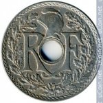 25 сантимов 1937 г. Франция(24)-  880.5 - реверс