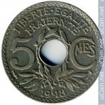 5 сантимов 1918 г. Франция(24)-  880.5 - аверс