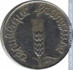 5 сантимов 1962 г. Франция(24)-  880.5 - реверс