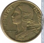 5 сентим 1966 г. Франция(24)-  880.5 - реверс