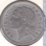 5 франков 1947 г. Франция(24)-  880.5 - реверс