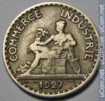 50 сантимов 1927 г. Франция(24)-  880.5 - реверс