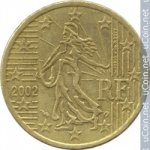 50 центов 2002 г. Франция(24)-  880.5 - аверс