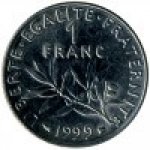 1 франк 1999 г. Франция(24)-  880.5 - аверс