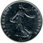 1 франк 1999 г. Франция(24)-  880.5 - реверс