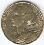 20 сентим 1988 г. Франция(24)-  880.5 - реверс
