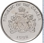 25 бутут 1998 г. Гамбия(4) - 10.5 - аверс