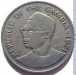 50 бутут 1971 г. Гамбия(4) - 10.5 - аверс