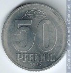 50 пфеннигов 1980 г. Германия(6) - 764.6 - аверс