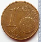1 цент 2005 г. Германия(6) - 764.6 - аверс