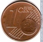 1 цент 2014 г. Латвия(13) - 253.3 - аверс