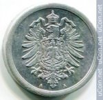 1 пфенниг 1917 г. Германия(6) - 764.6 - реверс