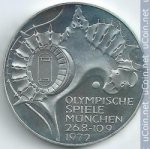 10 марок 1972 г. Германия(6) - 764.6 - реверс