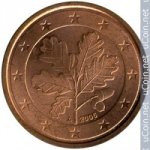 2 цента 2006 г. Германия(6) - 764.6 - реверс