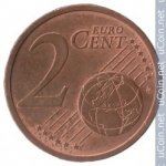 2 цента 2007 г. Германия(6) - 764.6 - аверс