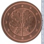 2 цента 2007 г. Германия(6) - 764.6 - реверс