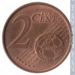 2 цента 2013 г. Германия(6) - 764.6 - аверс