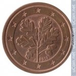2 цента 2013 г. Германия(6) - 764.6 - реверс