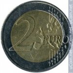 2 евро 2009 г. Германия(6) - 764.6 - реверс