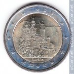 2 евро 2012 г. Германия(6) - 764.6 - реверс