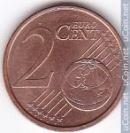2 цента 2008 г. Германия(6) - 764.6 - аверс