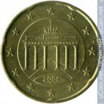 20 центов 2004 г. Германия(6) - 764.6 - реверс