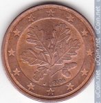 5 центов 2006 г. Германия(6) - 764.6 - реверс